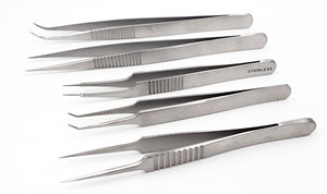 Juego de Instrumentos Básicos de Microcirugía de Acero Inoxidable, Portaagujas Micro, Tijeras de Disección de Mahfooz Instruments - Product Image 4