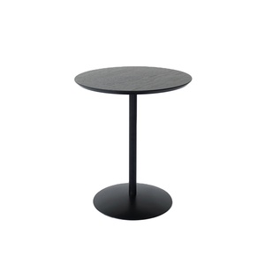 Table basse ronde moderne avec cadre en métal et MDF pour le salon, la chambre et l'hôtel - Product Image 2
