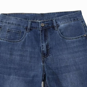 Shorts en jean pour homme à taille haute, coupe droite, respirants, coupe décontractée, streetwear, vêtements de plage d'été - Product Image 3