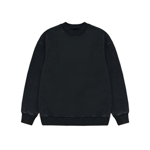 Sweat-shirt personnalisé unisexe en molleton 100 % coton respirant, écologique, délavé à l'acide, de haute qualité, coupe classique, 300g - Product Image 2