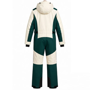 Traje de esquí personalizado de una pieza para hombre, impermeable, aislado, para snowboard, ropa de esquí para deportes de invierno, a prueba de viento, para la nieve. - Product Image 2