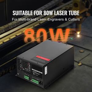 Alimentatore laser CO2 da 80W con protezione da circuito aperto, dissipazione rapida del calore, taglio ad alta velocità, corrente costante per tubo laser da 100W - Product Image 2