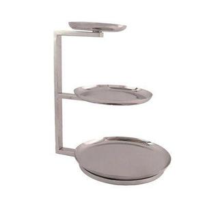 Support à gâteau multi-niveaux en aluminium multifonctionnel pour fêtes, hôtels et fêtes de fin d'année - Product Image 5
