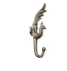 Metal Bird Wall Hook Black Rustic Design Home Decoration Single Piece Hanging Hook - Product Image 3