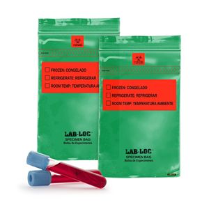 Pack 1000 Polyéthylène Basse Densité Imprimé 6x9 Vert Biohazard Spécimen Transfer Bags 1.75 Mil pour les Besoins de Santé pour les Infirmeries - Product Image 1