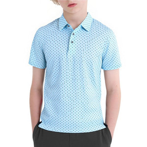 Polo de golf polyvalent pour jeunes, séchage rapide, manches courtes, vêtements de sport athlétiques, hauts de performance pour l'été - Product Image 2