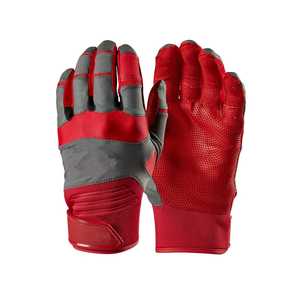 Baseball Batting Gloves <b>Full</b> Finger Synthetic Material Non <b>Slip</b> Hook And Loop Closure For Adults All Seasons Use - Product Image 4