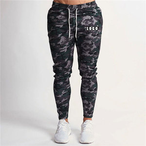 Pantalon de jogging camouflage pour hommes, coupe slim, taille élastique avec cordon de serrage, personnalisable avec logo, idéal pour la gym et le fitness – Vente en gros - Product Image 1