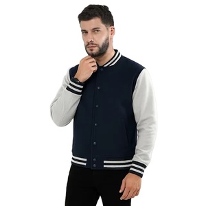 Chaqueta Universitaria de Lana Cálida de Invierno Personalizada al por Mayor, Chaqueta Universitaria con Letras Bordadas en Chenilla de Alta Calidad - Product Image 4