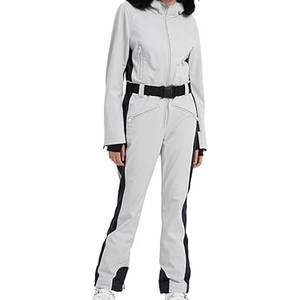 Traje de esquí de una pieza para mujer, traje de snowboard ajustado, aislado, impermeable, a prueba de viento, mono para deportes de invierno, cálido para exteriores - Product Image 1