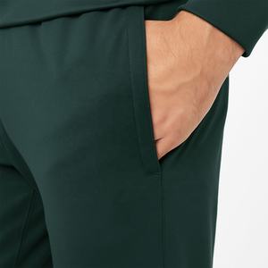 Conjunto Deportivo de Algodón de Alta Calidad al por Mayor, Pantalones Deportivos Verdes y Sudadera con Capucha, Ropa Deportiva de Talla Grande - Product Image 4