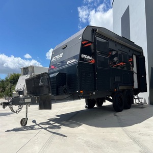 Hybrid Camper <b>Trailer</b> RV Mobile <b>Home</b> With Durable Aluminum Construction Luxury Travel Comfort And Family Friendly Interior Layou - Product Image 2