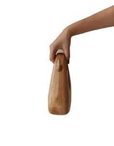 Monedero de madera vintage con cierre abierto personalizado para mujer Diseño portátil - Product Image 2