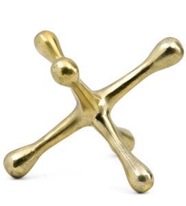 Wholesale Vintage Metal Jack Table Sculpture Abstract Metal Statue Desk Ornament <b>Paperweight</b> Decorative Crafts Home Accessories - Product Image 2