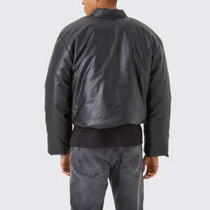 Premium <b>Canvas</b> Puffer <b>Jacket</b> Lightweight Warm Winter Stand Collar Front Logo Durable Outdoor Streetwear - Product Image 6