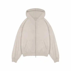 เสื้อฮู้ดแบบ unisex สีพื้น แขนยาว สวมใส่สบาย ผ้าฝ้าย 100% น้ำหนักปานกลาง ทรงหลวม เหมาะสำหรับฤดูใบไม้ร่วง - Product Image 3