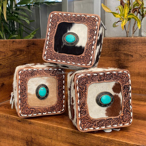 2024 luxe en gros en cuir repoussé à la main grande boîte à bijoux haute qualité concepteur cuir de vachette voyage bijoux organisateur étui - Product Image 6