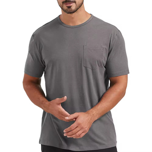 Camiseta Deportiva Informal para Hombre, Tela de Primera Calidad, el Mejor Diseño, Lisa, 100% Algodón, Venta al por Mayor con Personalización - Product Image 5