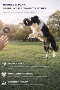 犬用噛むおもちゃ（おやつ穴付き）-退屈解消、歯磨き、インタラクティブな餌やりに最適な耐久性のあるTPRタイヤ - Product Image 6