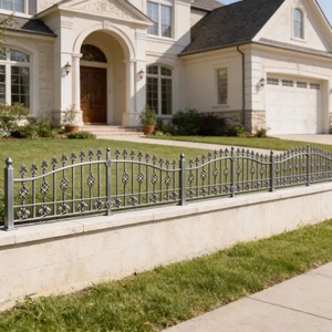 Portail en fer de style classique avec motifs décoratifs et revêtement antirouille ; facile à assembler et adapté au jardin - Product Image 4