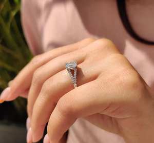 Anillo de Boda de Moissanita Premium, Oro Sólido de 18k, Precios al por Mayor, Anillo de Aniversario con Diamante de Moissanita de 1CT, Envío Directo del Proveedor - Product Image 4