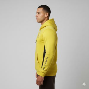 Sweat-shirt à capuche pour homme, très vendu, en coton lourd 100 %, avec logo personnalisé en relief et broderie 3D, coupe ample - Product Image 4