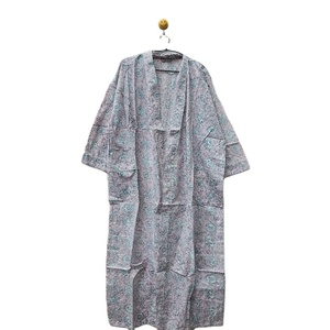 Kimono hecho a mano, bata de algodón 100% para mujer, largo bohemio Hippie, albornoz, Vestido tipo Kimono, vestido étnico, Tops, ropa de playa con estampado Floral - Product Image 2