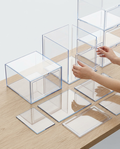Modern Stackable Clear Acrylic Customizable Size Color for Shoe Organizer Store <b>Display</b> Easy Assembly Attract - Product Image 5