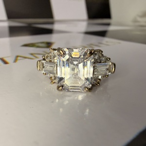 Bague en or blanc 14k 18k avec diamant de laboratoire certifié IGI, sertie sur mesure, pour femme - Product Image 2