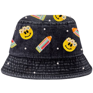 Sombreros de Pescador Ajustables Personalizados de Primera Calidad para el Regreso a Clases, con Lentejuelas, Logotipo Bordado a Mano, Lindos, para Protección Solar en Verano, Nueva Llegada, a la Moda - Product Image 2