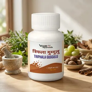 Triphala Guggulu, Suplemento en Polvo de Extracto Herbal Ayurvédico en Botella, 100% Puro de Grado Alimenticio, 70% Apoyo para el Bienestar Digestivo - Product Image 5