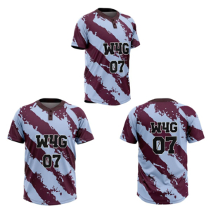 New High Quality Baseball Jersey Men's Short Sleeve Sublimated Print Moisture Wicking 100% <b>Polyester</b> Striped Design Regular Fit - Product Image 6