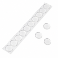 Tampons de protection autocollants transparents en PVC pour portes vitrées plates, protection de surface 12x3mm