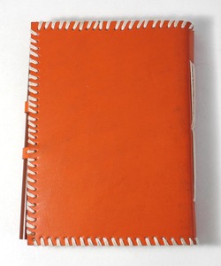 Cuaderno de Cuero de Lujo Promocional al por Mayor, Hecho a Mano con Papel de Algodón Reciclado, con Cerdas y Bolsillo para Lápiz Cosido a Mano - Product Image 4