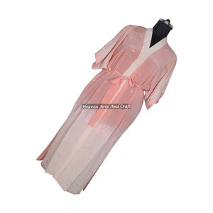 KL009 Kimono de Seda y Poliéster con Estampado Navideño Vintage, Bata Larga de Dormir para Mujer, Ropa de Dormir de Invierno/Verano, Secado Rápido - Product Image 3