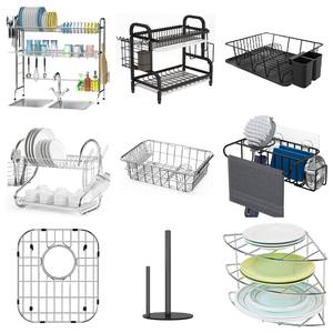 Étagère de rangement de cuisine murale en fer durable à double niveau, gain de place, taille personnalisée, organisateur multifonction pour la maison et les restaurants - Product Image 2