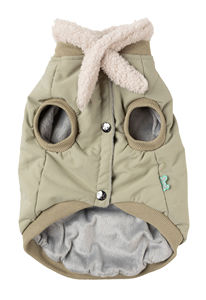 Chaquetas para mascotas con cuello redondo acanalado, ropa de diseño único estilo hip hop, ropa de moda para perros, ropa exterior, chaqueta acolchada y abrigos. - Product Image 2