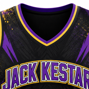 Maillot de basket-ball professionnel haut de gamme pour les jours de match, conçu avec des caractéristiques de performance et broderie de qualité supérieure. - Product Image 6
