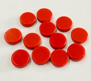 Imitación de Coral Rojo, Disco Plano de Piedra Preciosa para Fabricación de Joyas, Suministros para Manualidades, Venta al por Mayor - Product Image 2