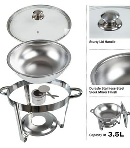 Premium Stainless Steel Chafing Dish <b>Buffet</b> <b>Warmer</b> Set for Hotel Restaurant Catering Event and Professional Food Service - Product Image 3