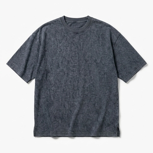เสื้อยืดเจอร์ซีย์ปักลายสำหรับผู้ชาย ผ้าคอตตอนเนื้อหนัก 230 กรัม ทรงโอเวอร์ไซส์ ระบายอากาศได้ดี ป้องกันรอยยับ คอกลม - Product Image 4