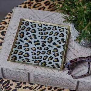 Luxury Metal Floral Decorative Serving Tray, Vintage Gold Trim Enamel Jewelry Organizer, Rectangle Coffee <b>Table</b> Vanity Tray Bulk - Product Image 3