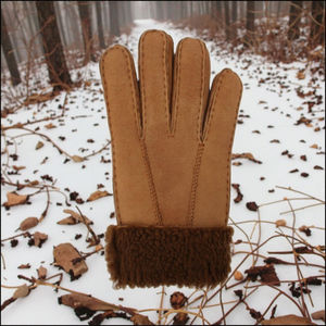 Gants en cuir véritable chauds et imperméables pour l'extérieur, gants thermiques d'hiver en cuir – Fournisseur en gros - Product Image 5