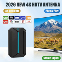 Antenne numérique HDTV 4K à gain élevé, antenne de télévision 1080P DVB-T DVB-T2 ATSC pour les chaînes de diffusion locale gratuites ABC FOX CBS