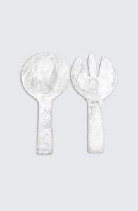 Decorative Resin Eco-Friendly <b>Salad</b> <b>Server</b> for Home Kitchen Gourmet Table Service Artistic Handmade Flatware Stylish Dining Room - Product Image 5