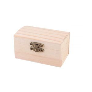 Wholesale Unfinished <b>Pine</b> Wooden <b>Box</b> With Glass Lid Hinged Lock Clasp Square Clear Window Storage Chest For DIY Craft Jewelry - Product Image 3