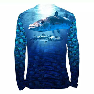 Chemises de pêche personnalisées pour adultes en gros, protection UPF 50, séchage rapide, vêtements d'extérieur pour pêcheurs, fournisseur OEM en gros, couleurs personnalisées - Product Image 2