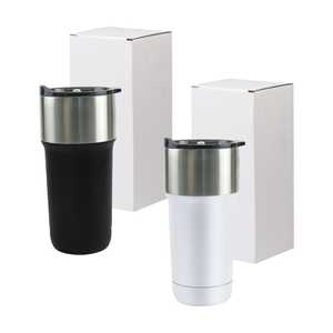 แก้วน้ำสแตนเลสสองชั้นพร้อมฝาปิดแบบสไลด์ล็อค PP ขนาด 591 มล. - Product Image 6