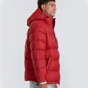 Fabric Lightweight Warm Comfortable Outerwear For Hiking Camping Travel Men Puffer <b>Jacket</b> Quilted Winter Coat Premium Insulated - Product Image 2