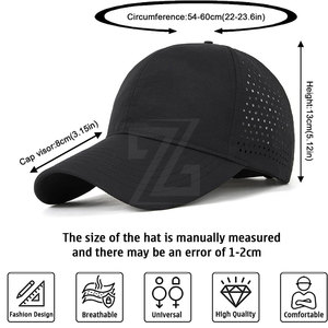 Casquette de baseball sportive à 5 panneaux, dernier design, unisexe, réglable, quatre saisons, prix bas, vente en gros - Product Image 6